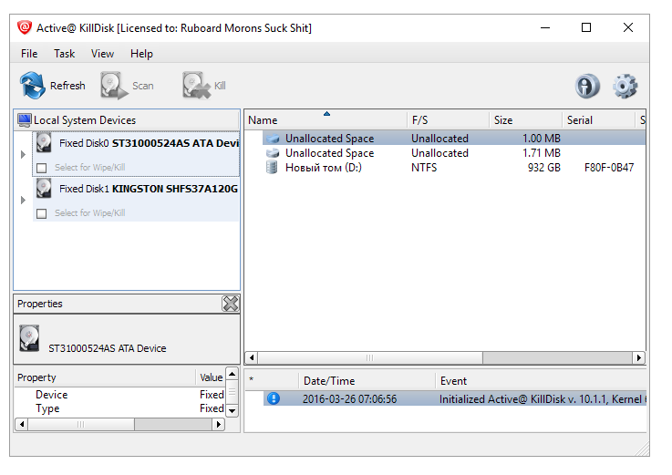 Active KillDisk Ultimate 14.0.27.1 Crack With Serial Key Latest 2024